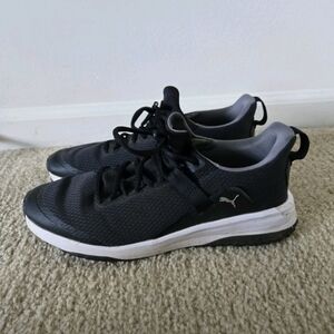 Puma Mens Fusion Evo Grip Golf Shoes In Black Size 8
